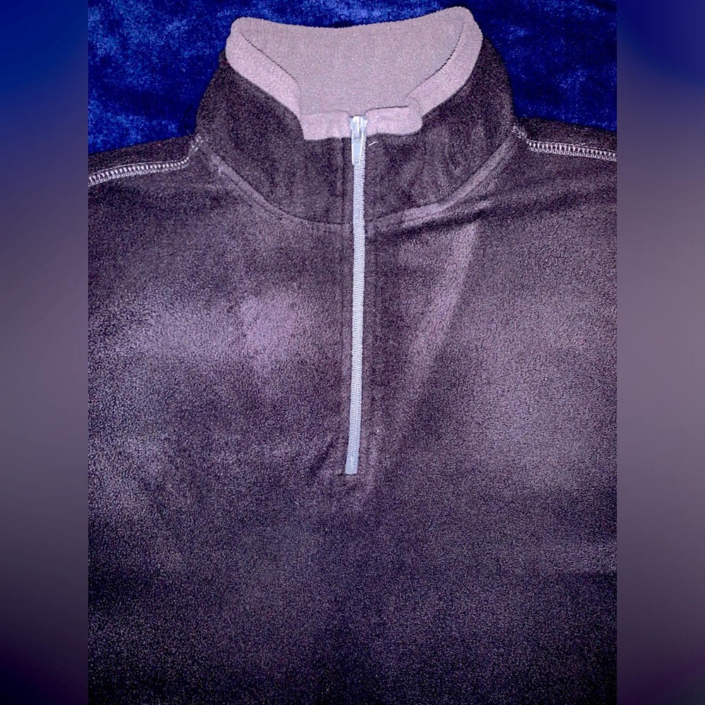Quarter Zip | Soft sweater | Black/Gray